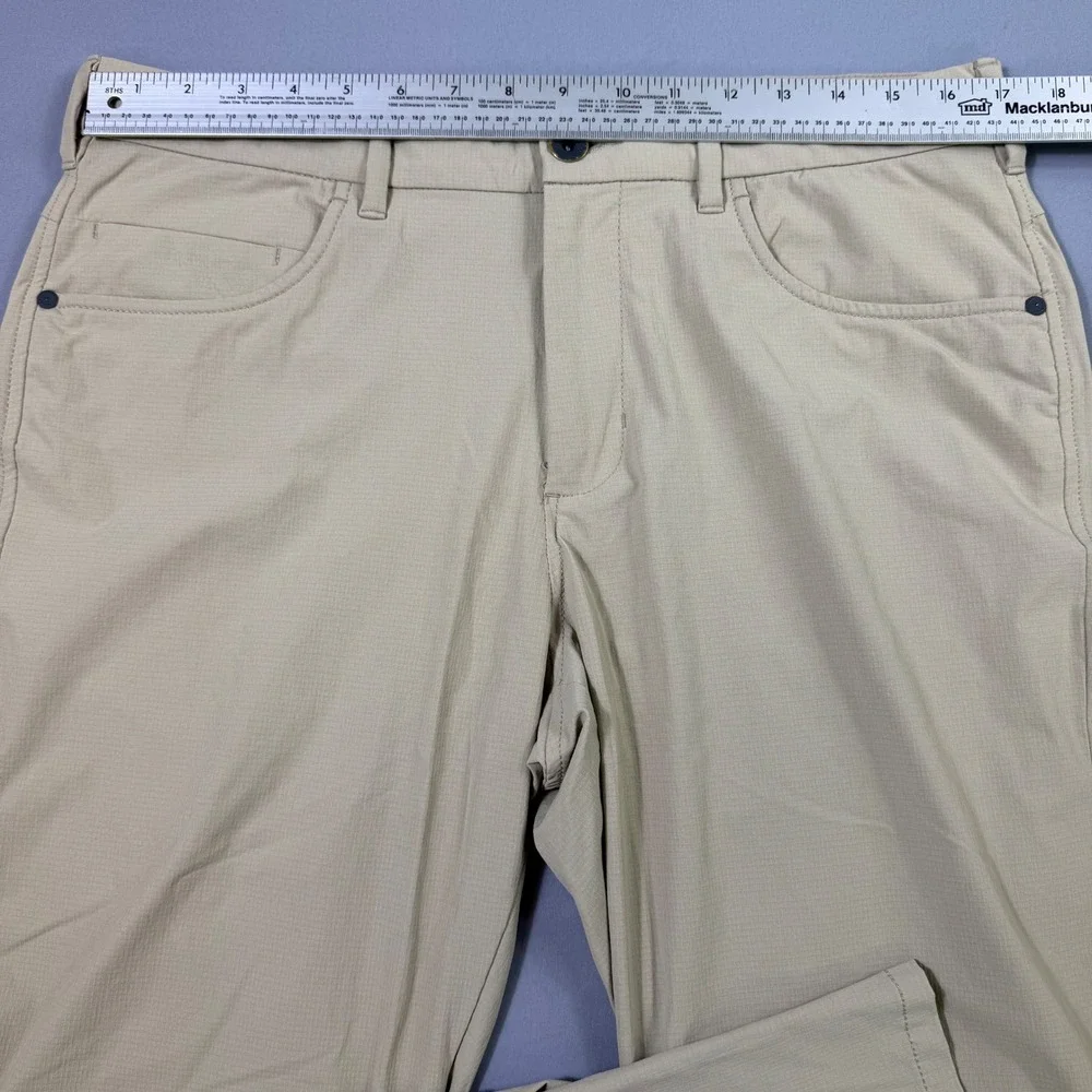 Tommy Bahama Boracay Performance Pants Mens 34x32 Tan Stretch Beach Golf Wicking